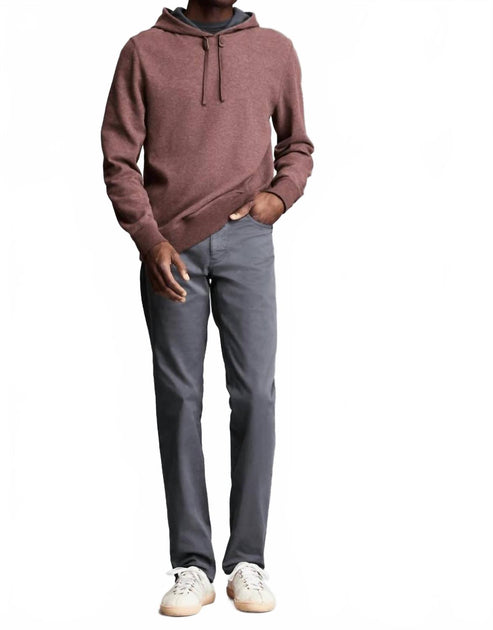 Billy Reid Rib Hoodie Pullover Brown XLarge 2