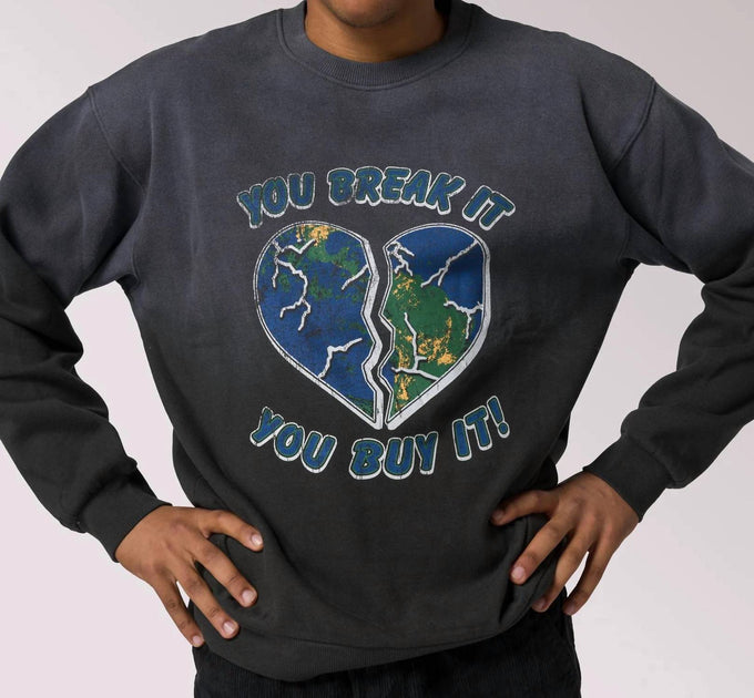 Parks Project You Break It Crew Sweatshirt Green XL 4