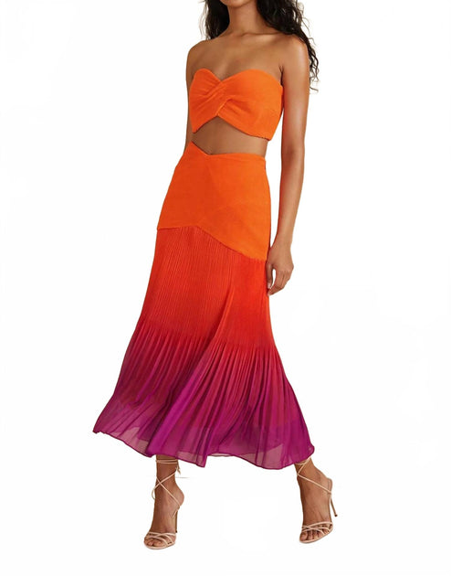 AMUR Darcey Strapless Crop Top Multi US 8 4