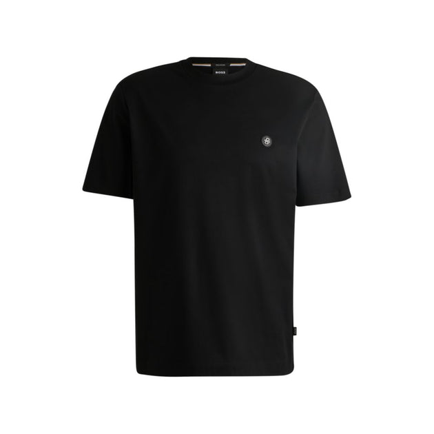 Boss Mercerized Cotton T-Shirt Black Medium 2