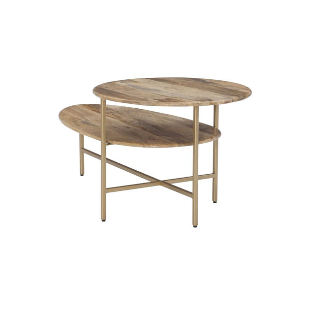 Powell Tavin Coffee Table Natural Gold 4