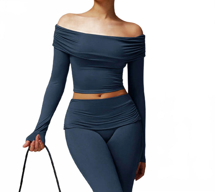 WonderxFans Millie Long Sleeve Top Blue Small 2