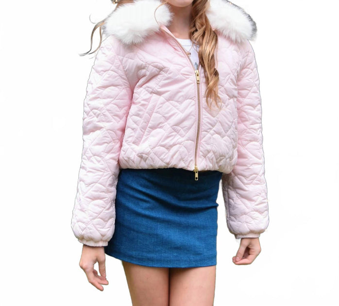 LoveShackFancy Mädchen Mini Sandria Jacke Pink US 5 2