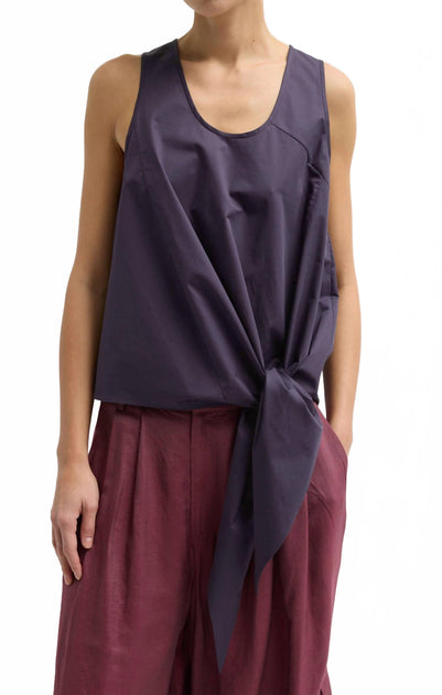 Tibi Tie Front Sleeveless Top Red US 4 2
