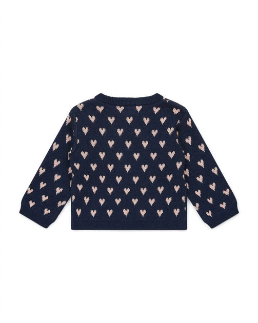 Cardigan Tricot Bonton Mylove Hearts Bleu US 3 3