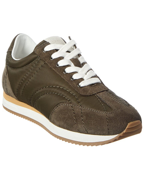 TOTEME Nylon & Suede Sneaker Green EU 38 2
