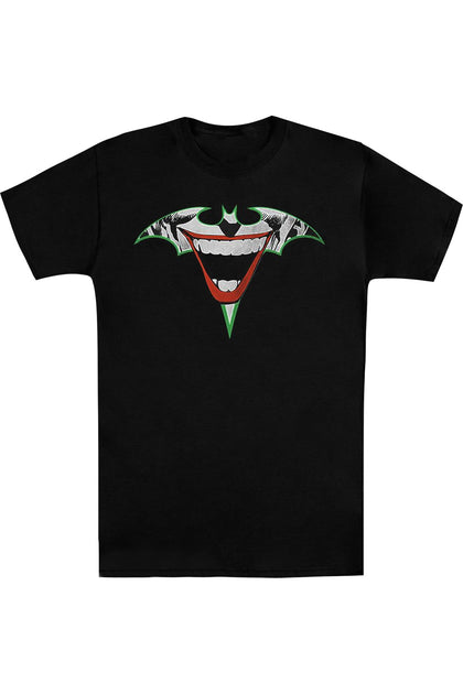 Gildan Batman Joker Bat Logo T-Shirt Black Medium 2