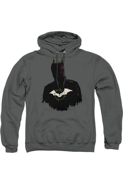 Gildan The Batman Silhouette With Riddler Logo Sweat à Capuche Vert Small 2