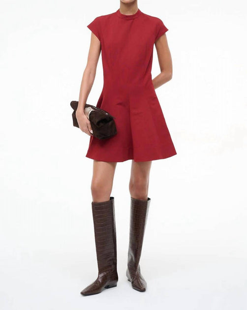 STAUD Ellie Dress Red XS 3
