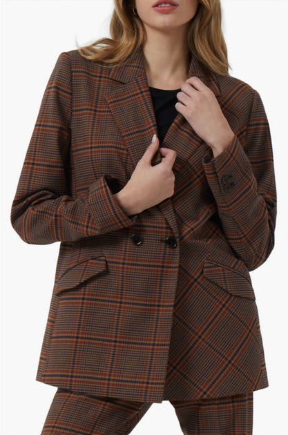 French Connection Bettina Suit Jacket Brown US 4 2