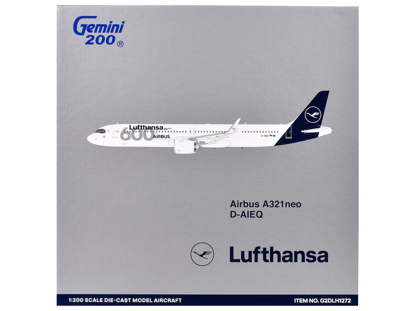 GeminiJets Airbus A321neo Lufthansa D-AIEQ White 1/200 4