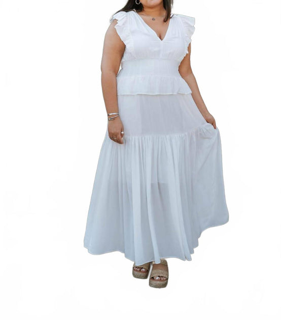 Leana Dress in White