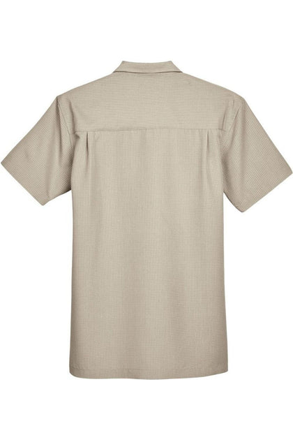 Harriton Barbados Textured Camp Shirt Beige XXXLarge 3