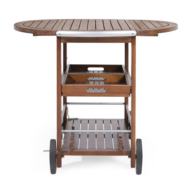 Christopher Knight Home Tillary Bar Cart Brown 3