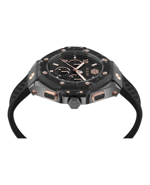 Philipp Plein Plein Chrono Royal Silicone Watch Black 5