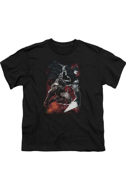 Gildan Batman Sparks Leap Short Sleeve Tee Black Small 2