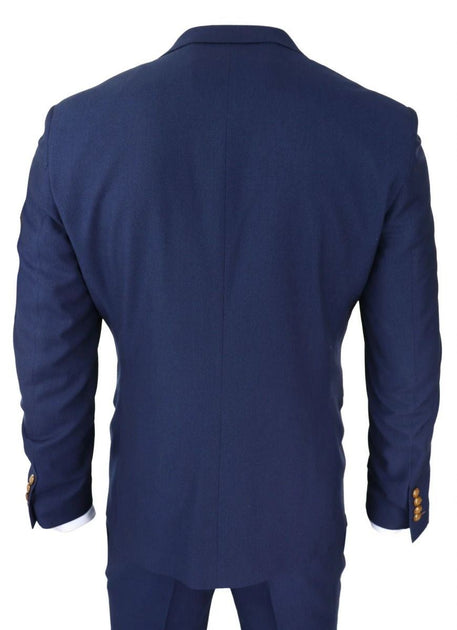Oliver Tweed 3 Piece Suit Navy Blue US 40 Regular 4