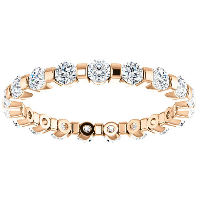 Pompeii3 Diamond Eternity Wedding Ring Multi US 4.5 4