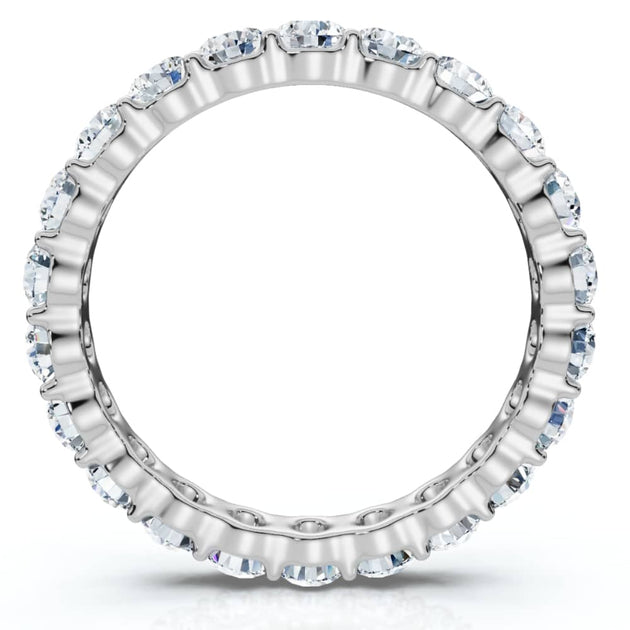Pompeii3 Eternity Ring White Gold US 6.5 3