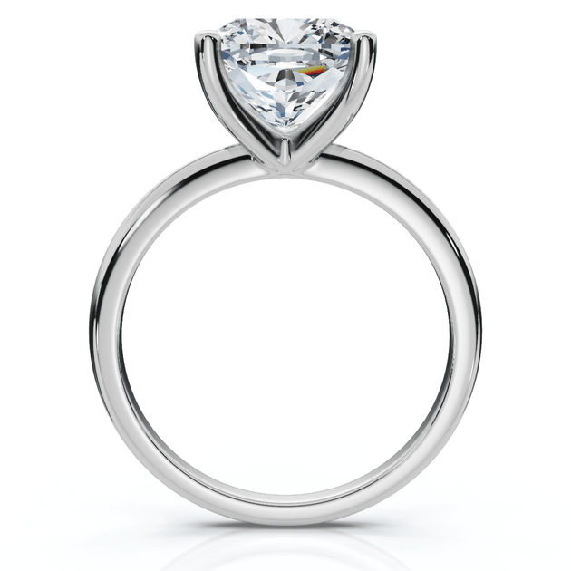 Pompeii3 3Ct Cushion Diamond Solitaire Engagement Ring US 8 4