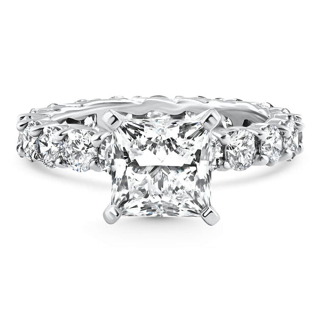 Pompeii3 Princess Cut Diamond Eternity Ring 14k Gold US 9 6