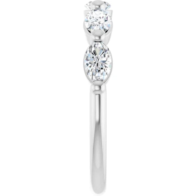 Pompeii3 1,75Kt Ovaler Diamant Ehering 14k Gold US 5-6 4