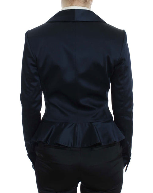 Exte Three Button Single Breasted Blazer Blue Small 4