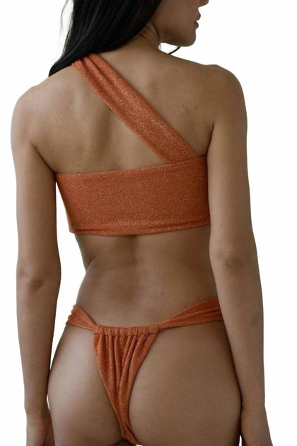Montce Mila Bandeau Bikini Top Brown Small 3
