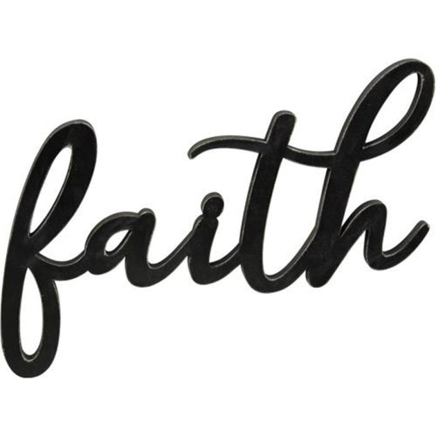 Hivvago Hanging Faith Sign Black 2