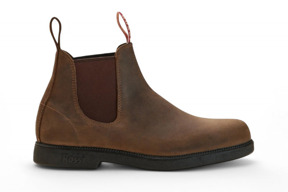 Rossi Boots 607 Booma Leather Chelsea Boots Brown EU 37.5 2