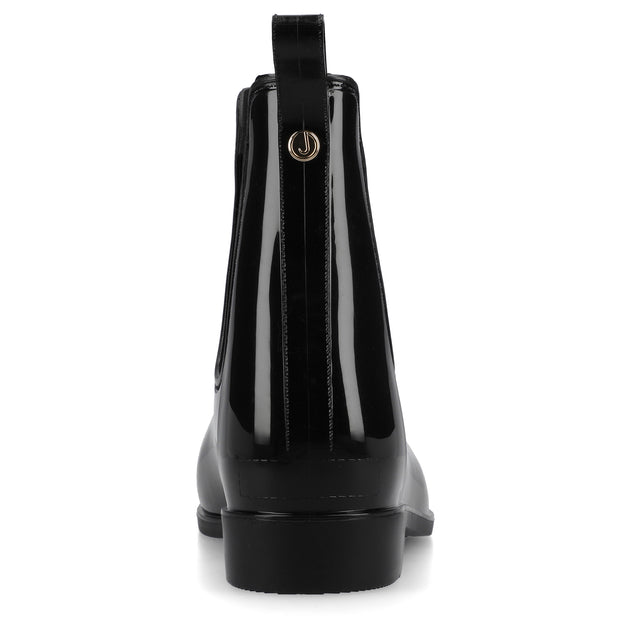 Journee Collection Drizzle Rain Boot Black US 9 4