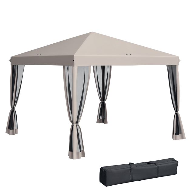 Hivvago 3 x 3 m Pop-Up Pavillon mit Netz und Tragetasche 6