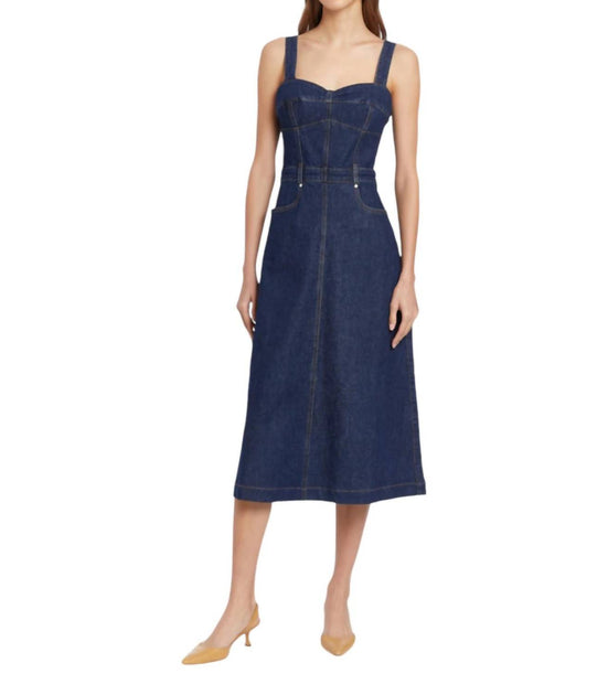 Amanda Uprichard Despina Dress In Heritage Wash