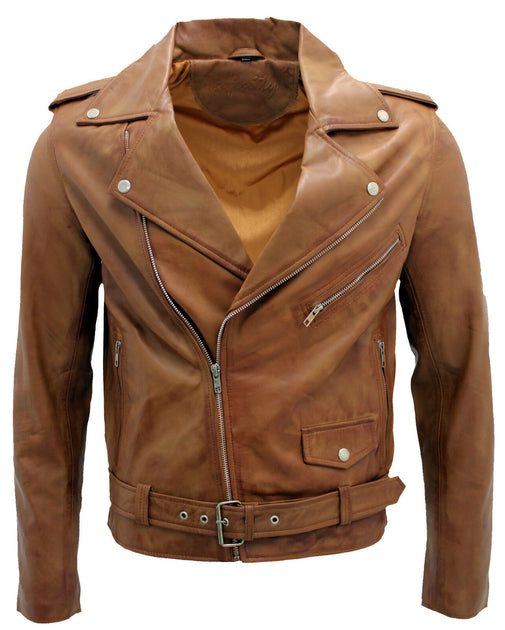 Infinity Classic Brando Leather Biker Jacket Black 4XLarge 2