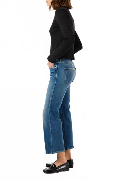 AMO Karla Crop Boot Jeans Blue 30 3