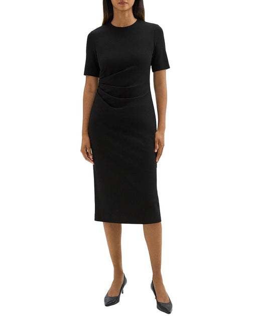 Theory Pleated Dress Light Weight Poplin