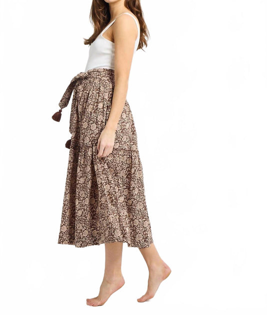 MILLE Françoise Midi Skirt Multi Small 4