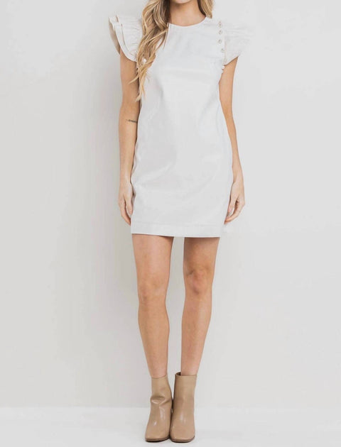 Ces Femme Mini Dress White Large 2