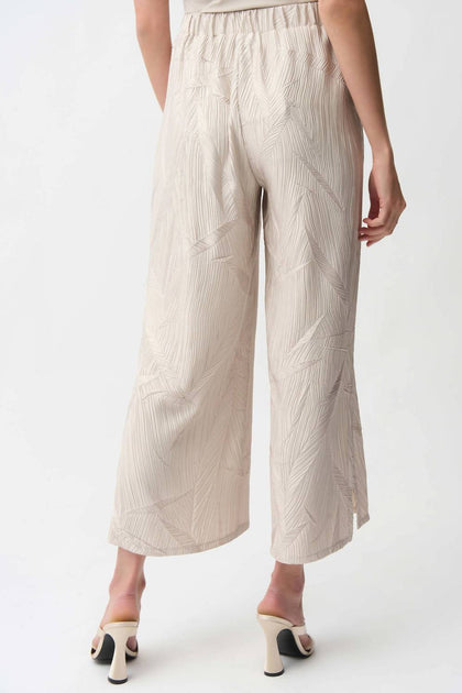 Joseph Ribkoff Pleated Satin Pull-On Culotte Pants Pink US 8 4