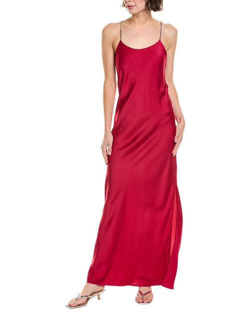 ba & sh Calix Maxi Dress Pink Medium 2