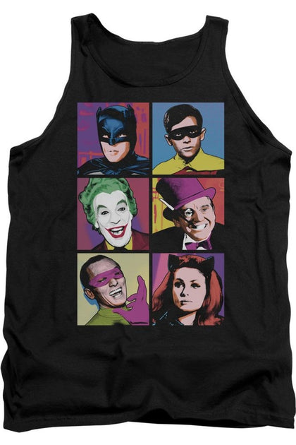 Gildan Batman Classic Tv Pop Cast Tank Top Black Small 2