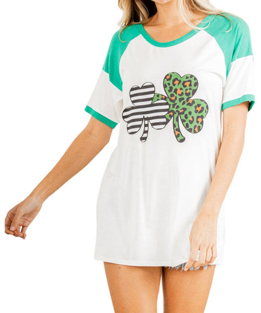 HEIMISH Lucky Clover Tee White 2X 3