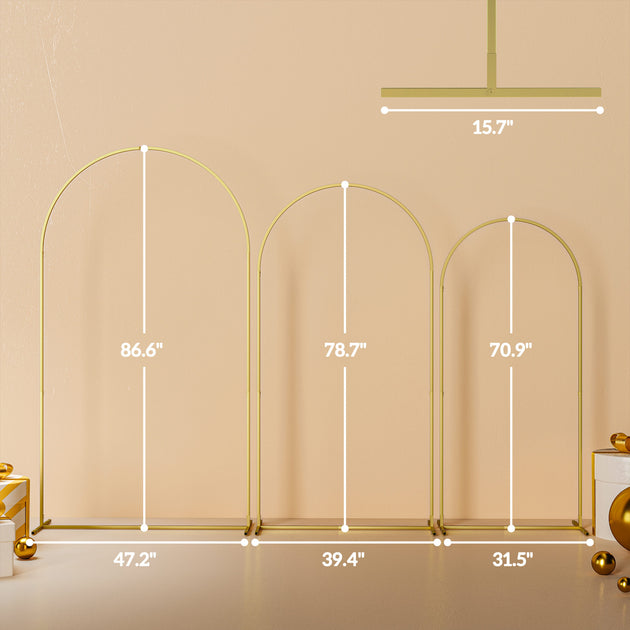 Hivvago Wedding Arch Frame Set Black 6