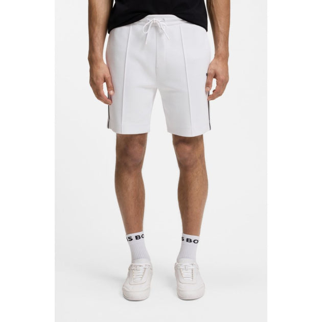Boss Piped-trim Shorts White Medium 4