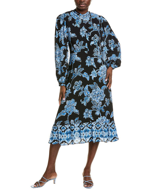 Elie Tahari Becca Midi Dress, 6 / Blue