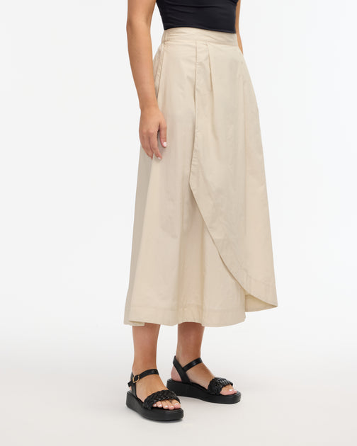 Ellen Tracy Wrap Skirt Black Small 4