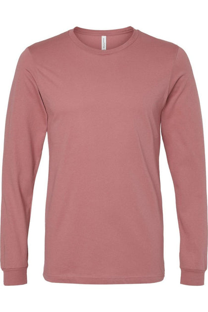 BELLA + CANVAS Unisex Jersey Long Sleeve Tee Red Medium 2