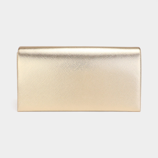 FASHNZFAB HARRIS Clutch Bag Gold One Size 4
