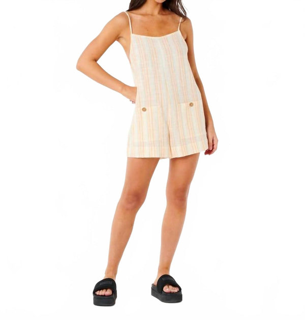Rip Curl Classic Surf Stripe Romper Beige Medium 2