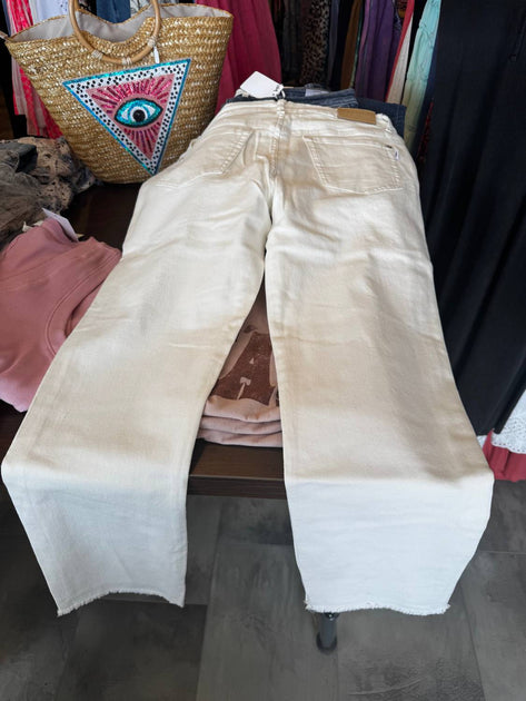 BIANCO Brenda Button Jeans White 26 3
